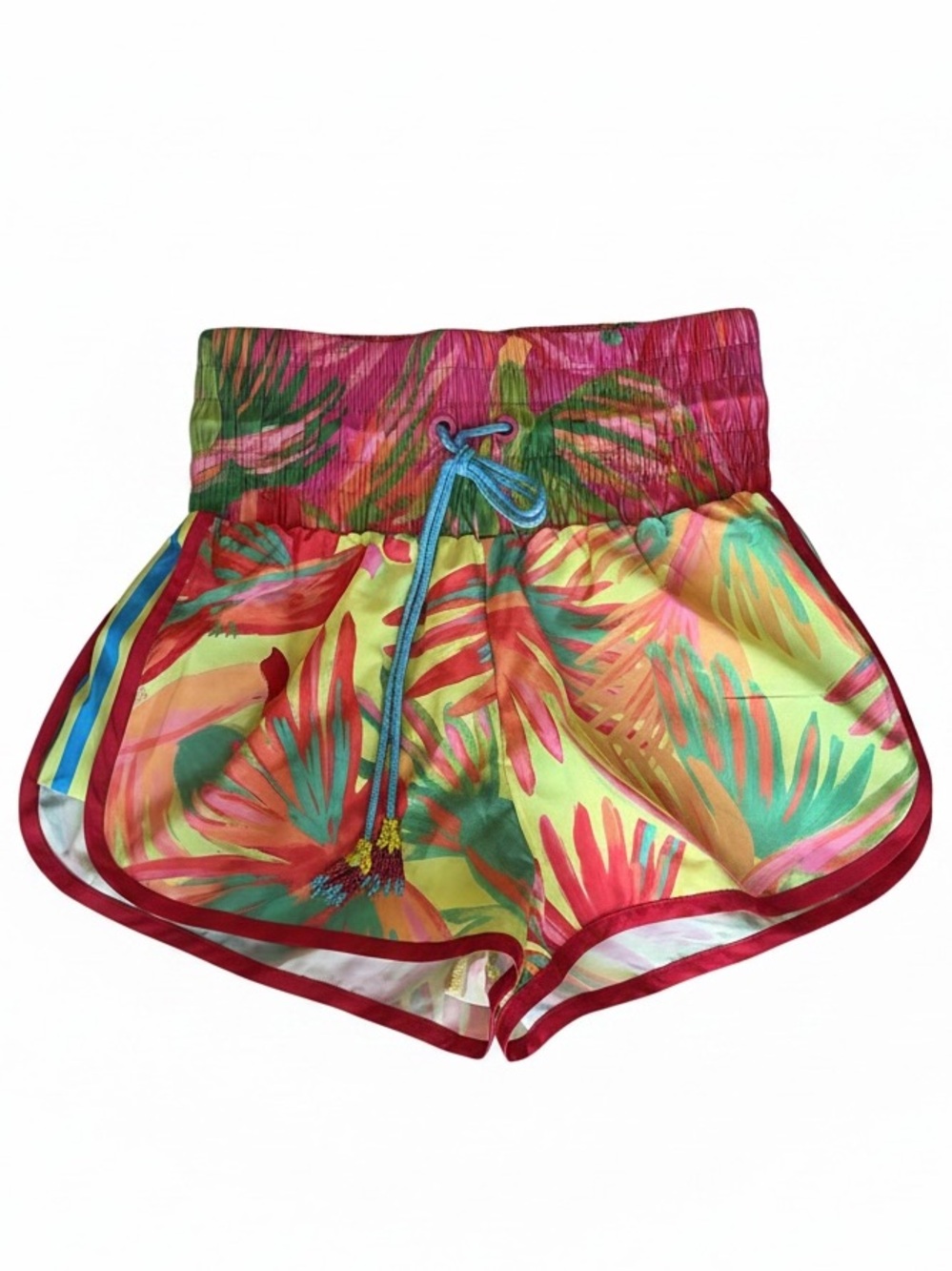 FARM Rio Neon Mesh-Lined Multicolor Swim/Beach Shorts